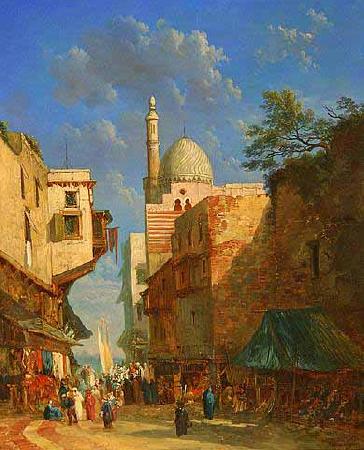 Alexandre Defaux The Bazaar Germany oil painting art